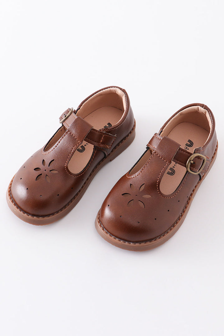 Brown Vintage Appleseed Mary Jane Shoes