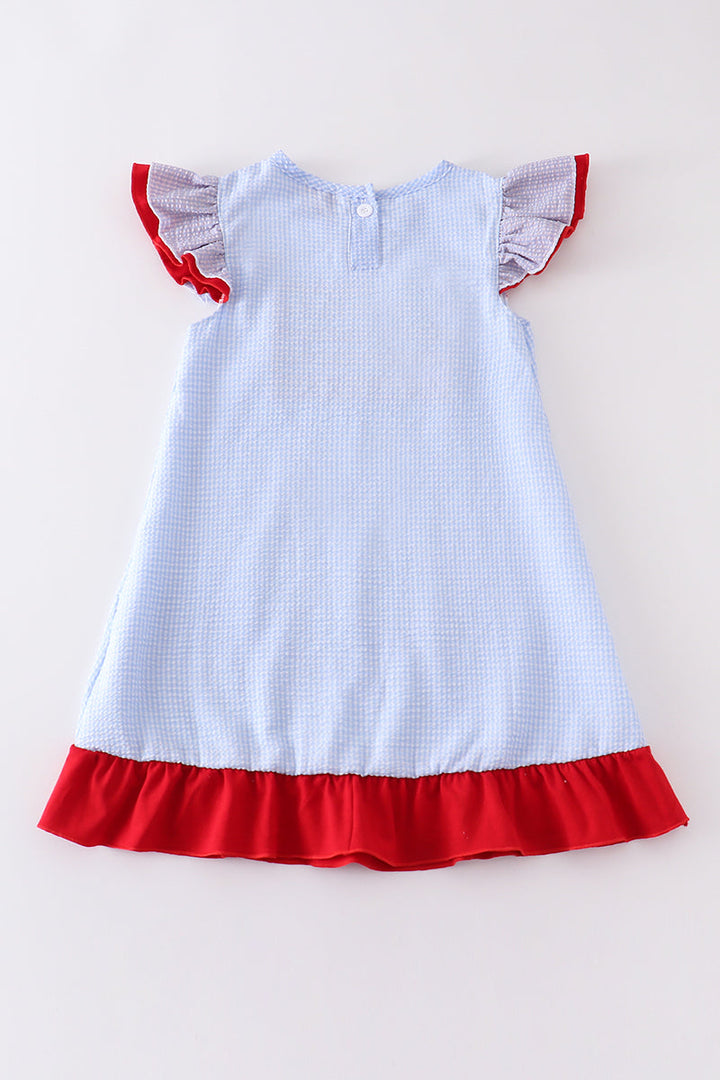 Patriotic Flag Applique Dress