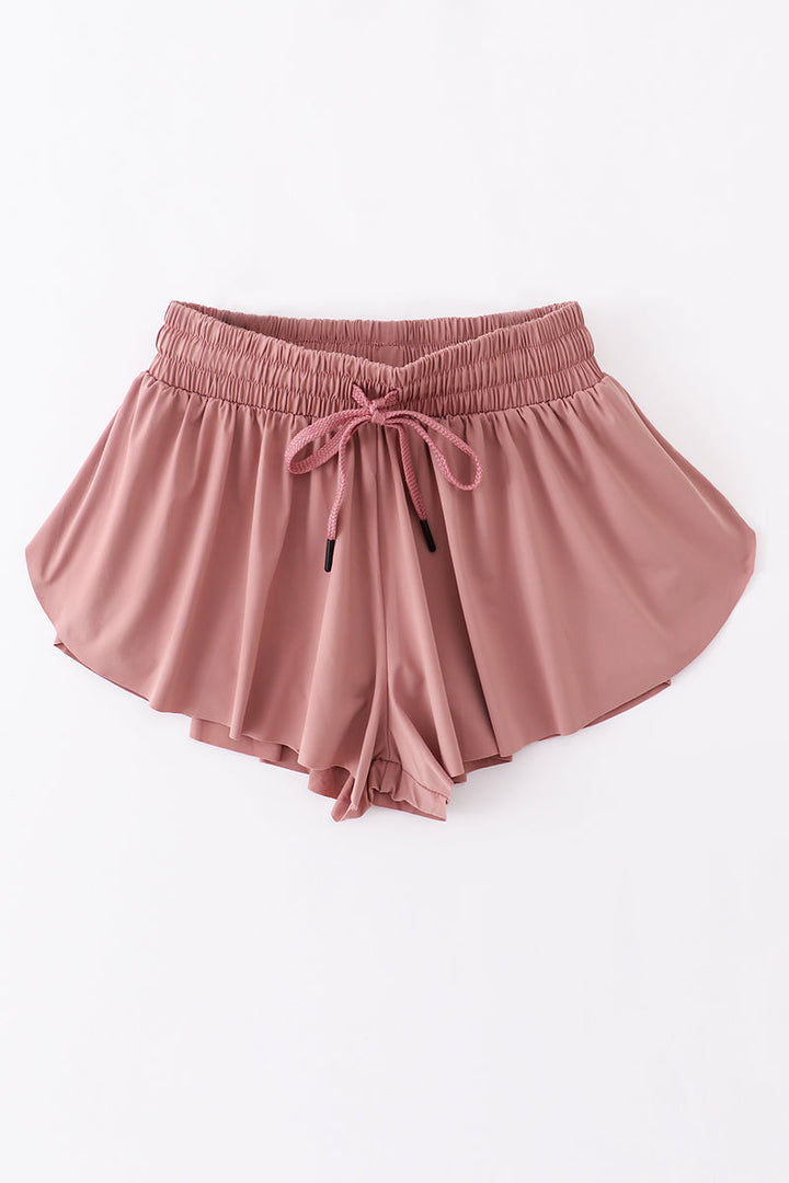 Mauve Woman Sports Shorts