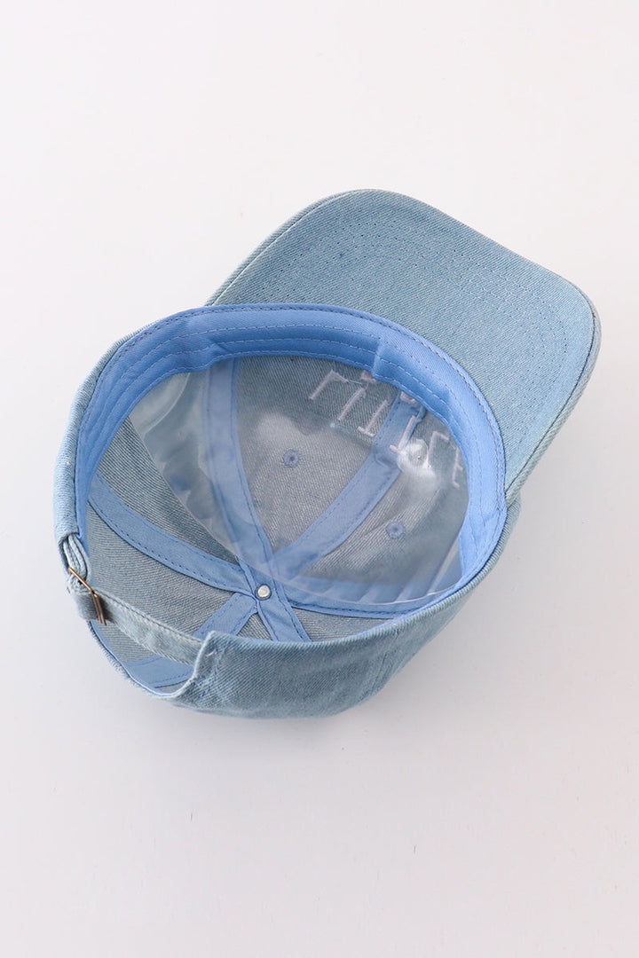 Blue Little Bro Embroidery Hat