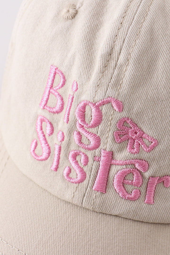 Khaki Sister Embroidery Baseball Cap