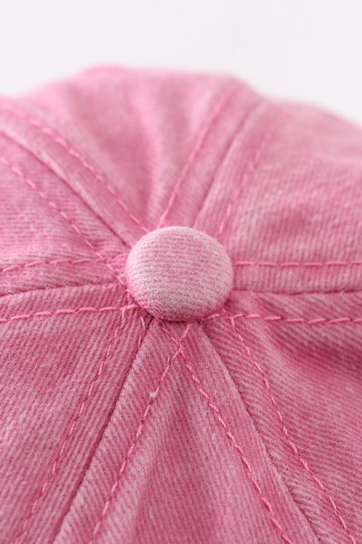 Pink Sister Embroidery Baseball Cap