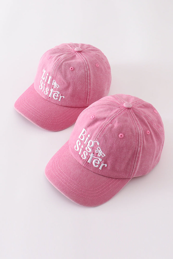 Pink Sister Embroidery Baseball Cap