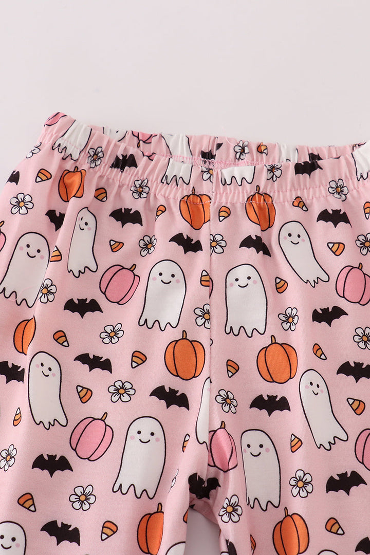 Orange Halloween Ghost Pumpkin Girl Set