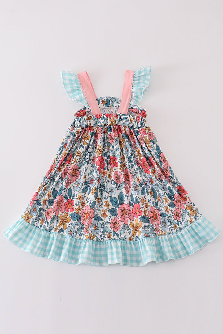 Garden Blossom Print Girl Dress