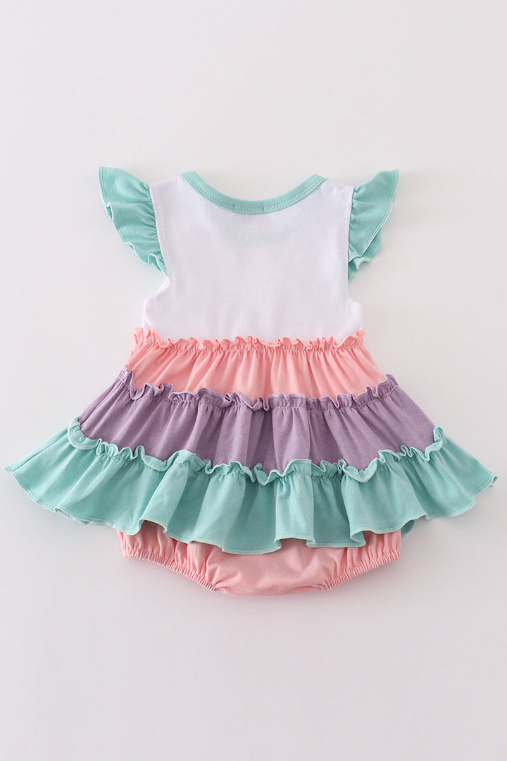 Multicolored Tiered Girl Bubble