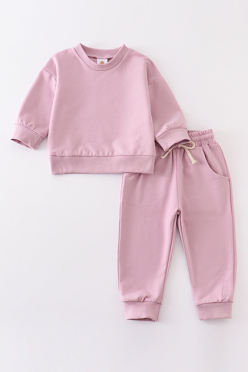 Grey Sweatshirt & Pants Set