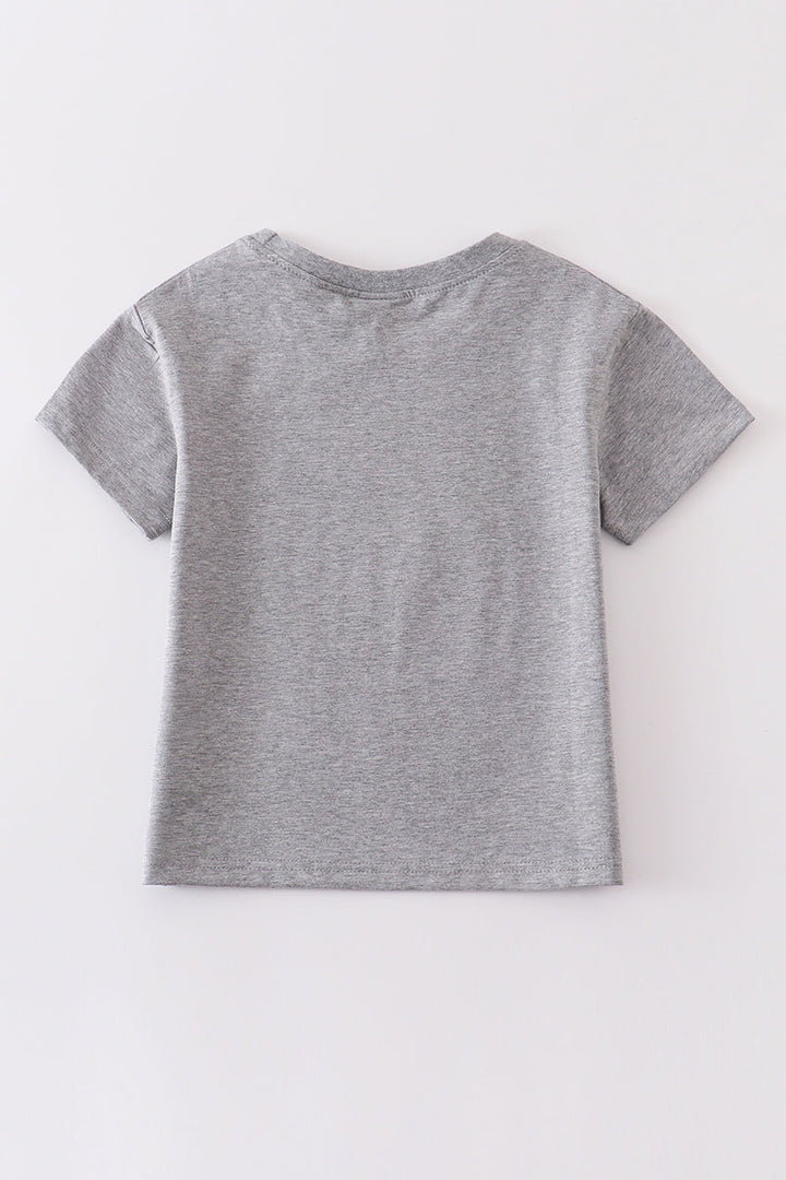 Gray Blank Basic T-shirt Adult Kids And Baby Bubble