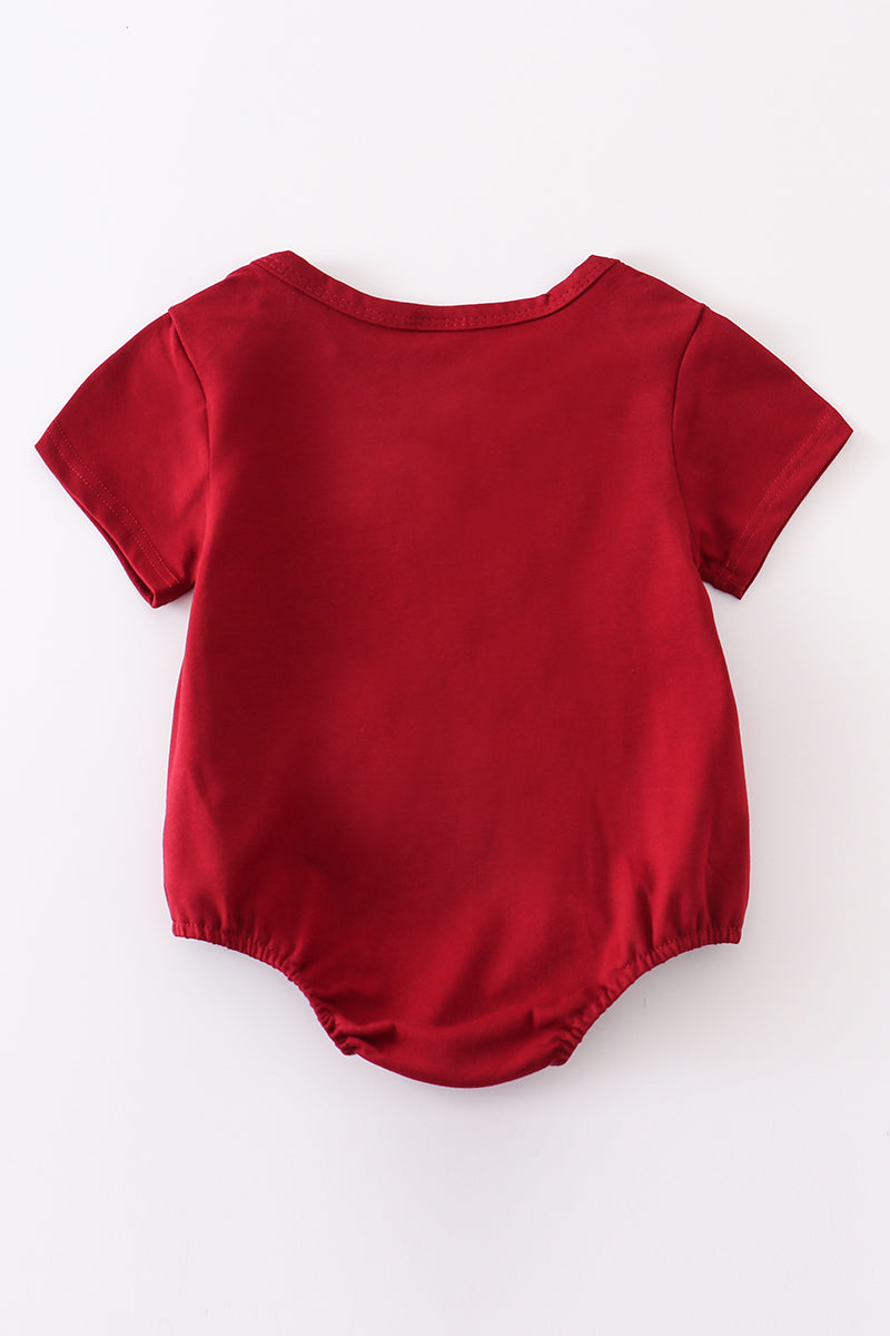 Maroon Blank Basic T-shirt Adult Kids And Baby Bubble