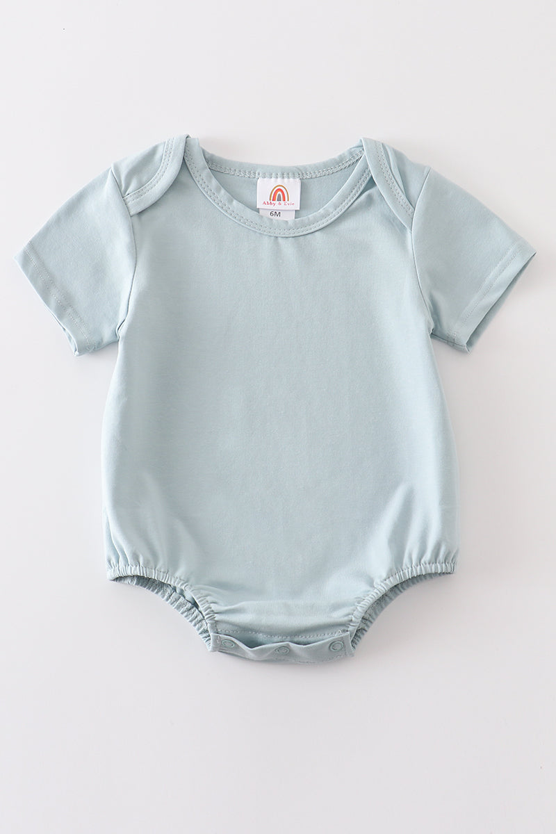 Blue Blank Basic T-shirt Adult Kids And Baby Bubble