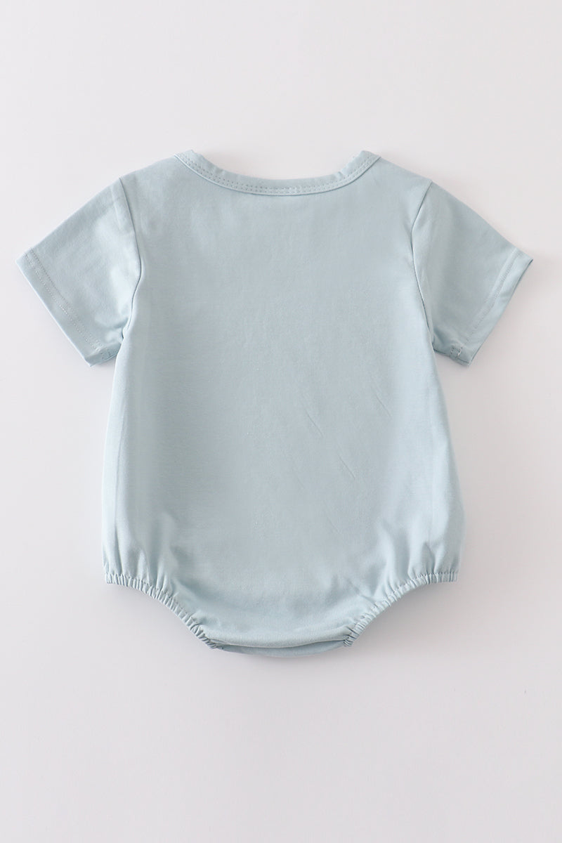 Blue Blank Basic T-shirt Adult Kids And Baby Bubble