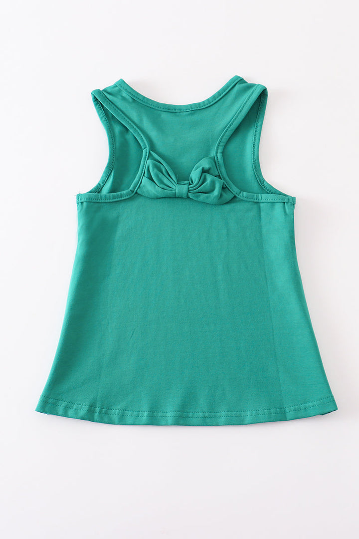 Teal Blank Basic Kids Teens Adult Tank Top