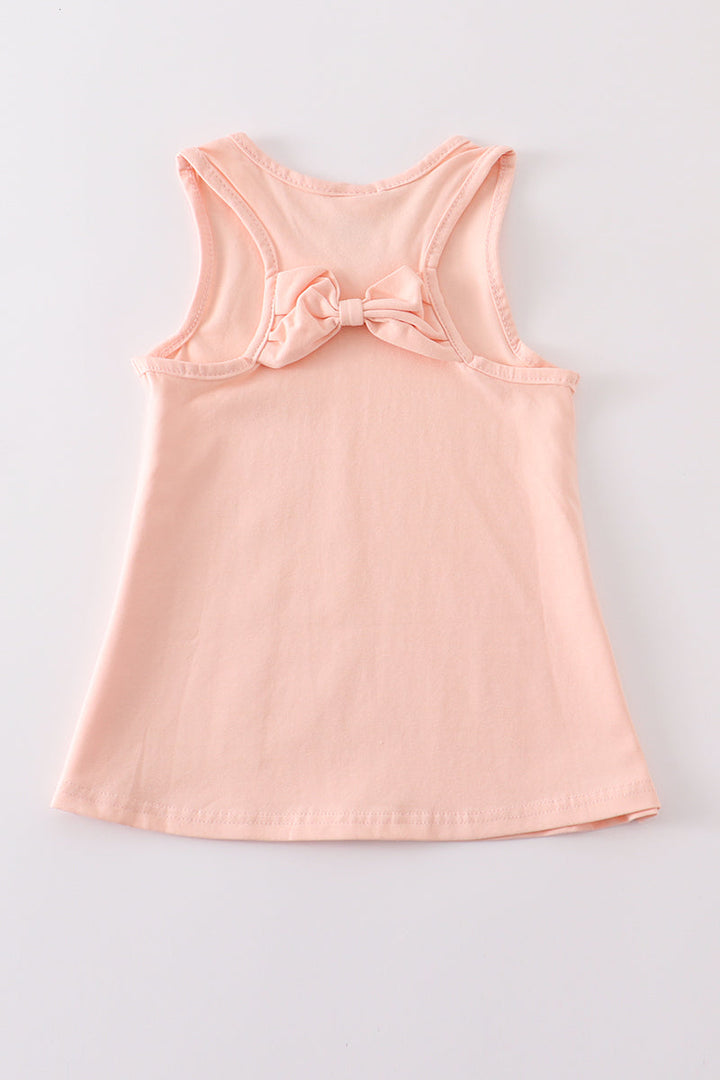 Peach Blank Basic Kids Teens Adult Tank Top