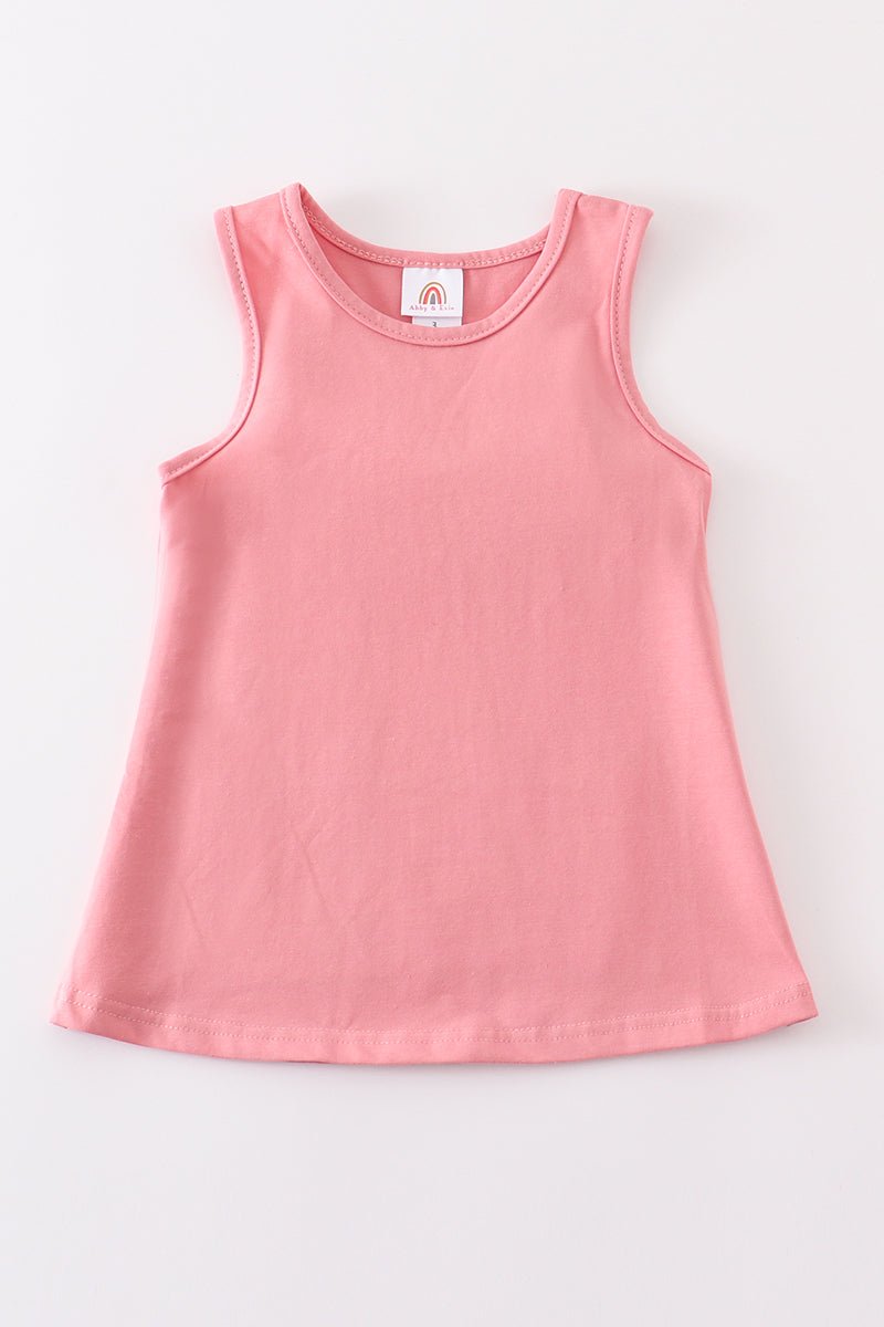 Mauve Blank Basic Kids Teens Adult Tank Top