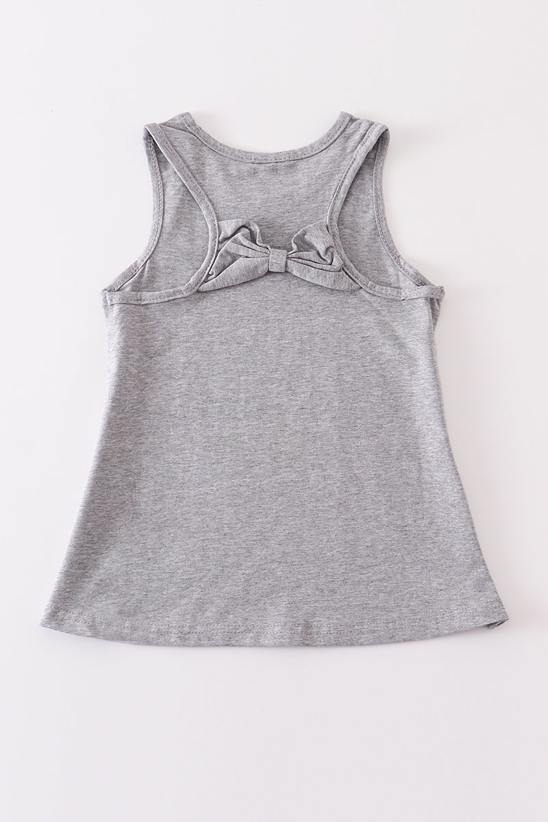 Heather Grey Blank Basic Kids Teens Adult Tank Top