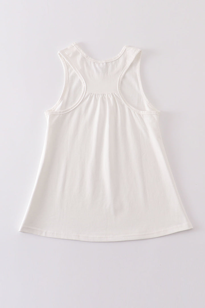 White Blank Basic Kids Teens Adult Tank Top