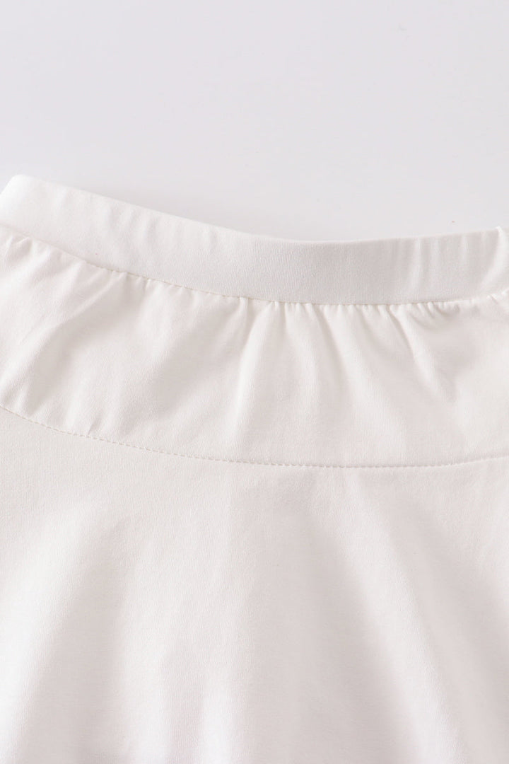 Cream Basic Skort