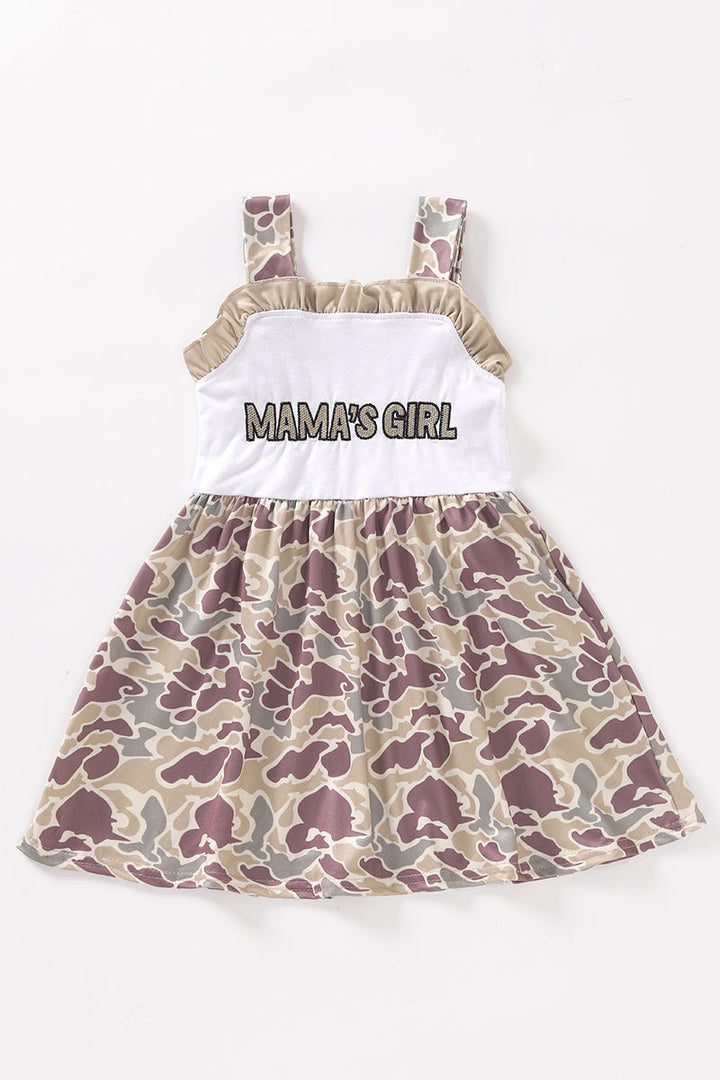 Camouflage Print Mama'girl Dress