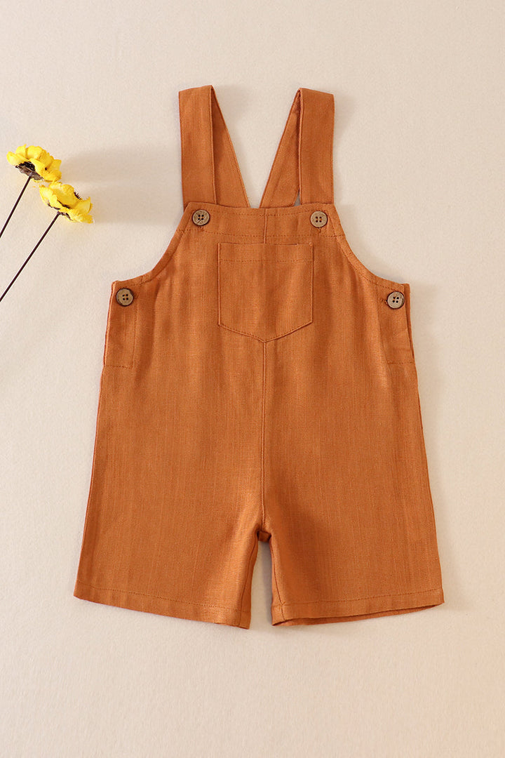 Caramel Linen  Boy Pocket Jonjon