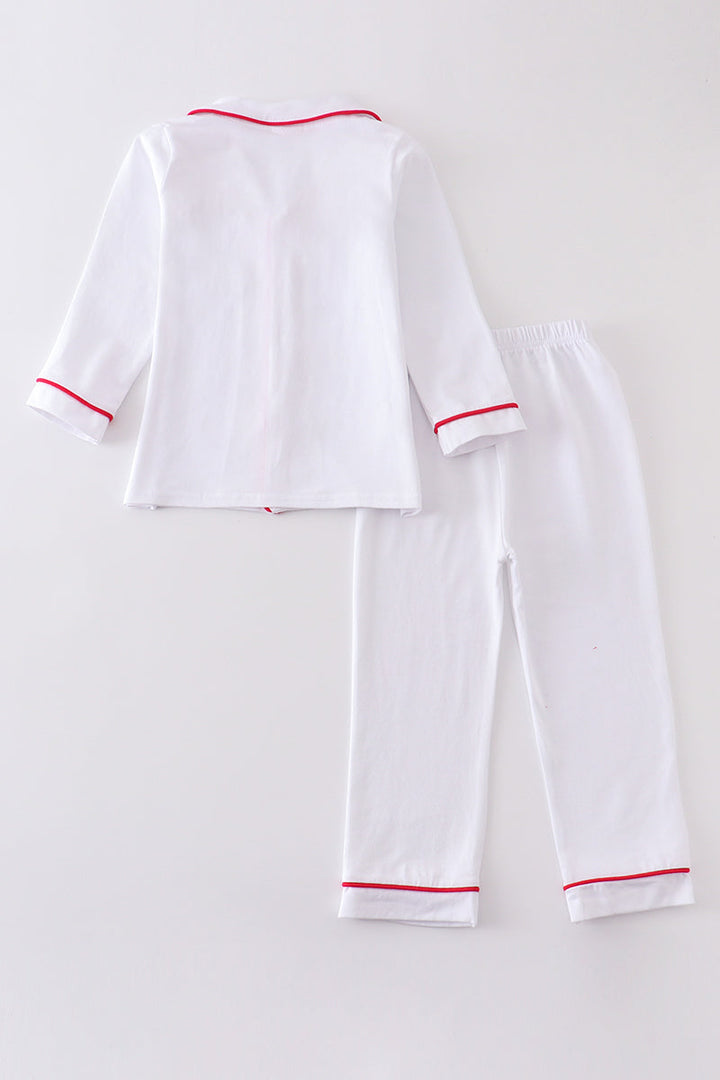 Premium White Pocket Boy Pajamas Set