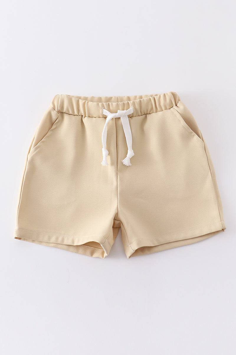 Premium Beige Pocket Shorts