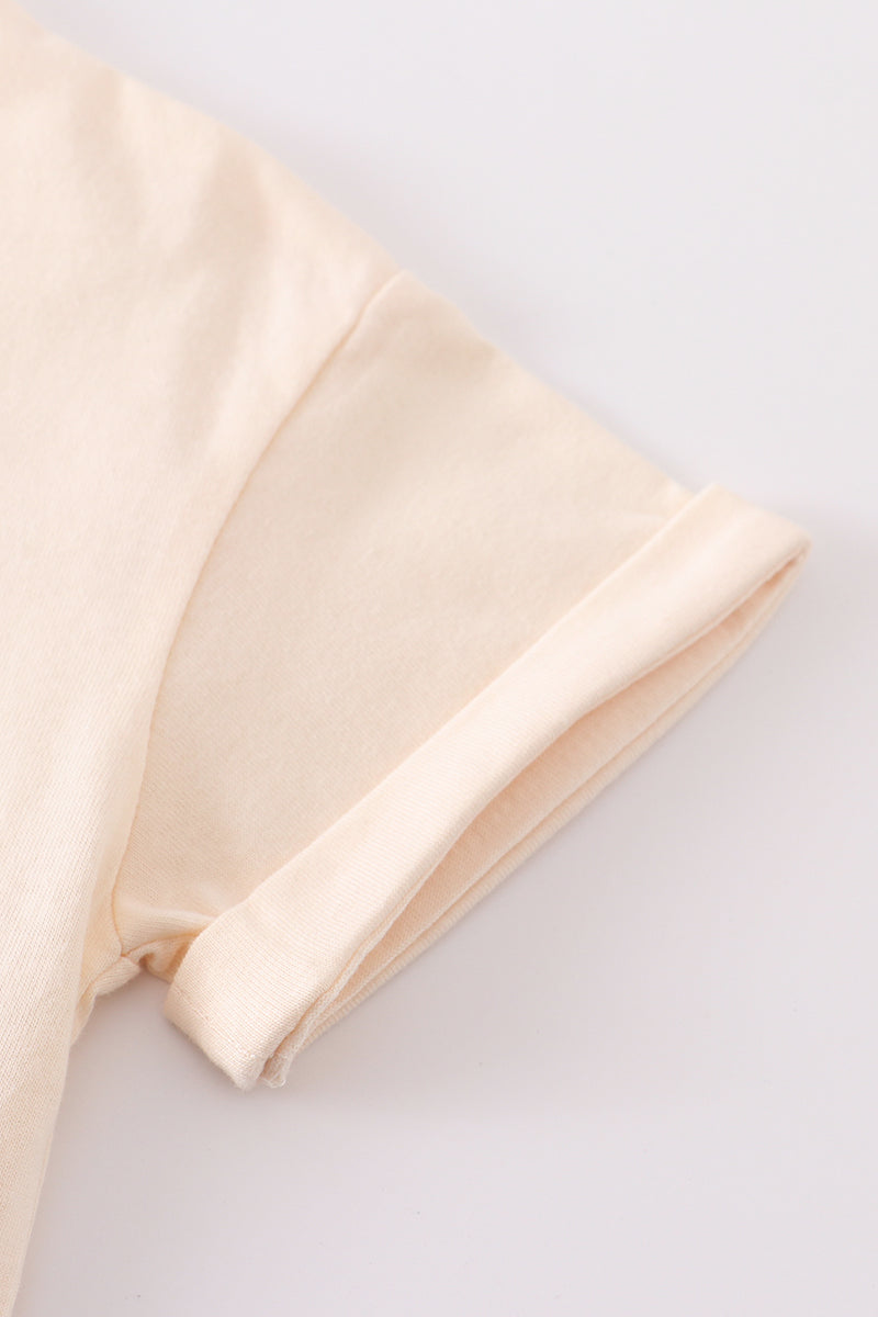 Premium Cream Basic T-shirt