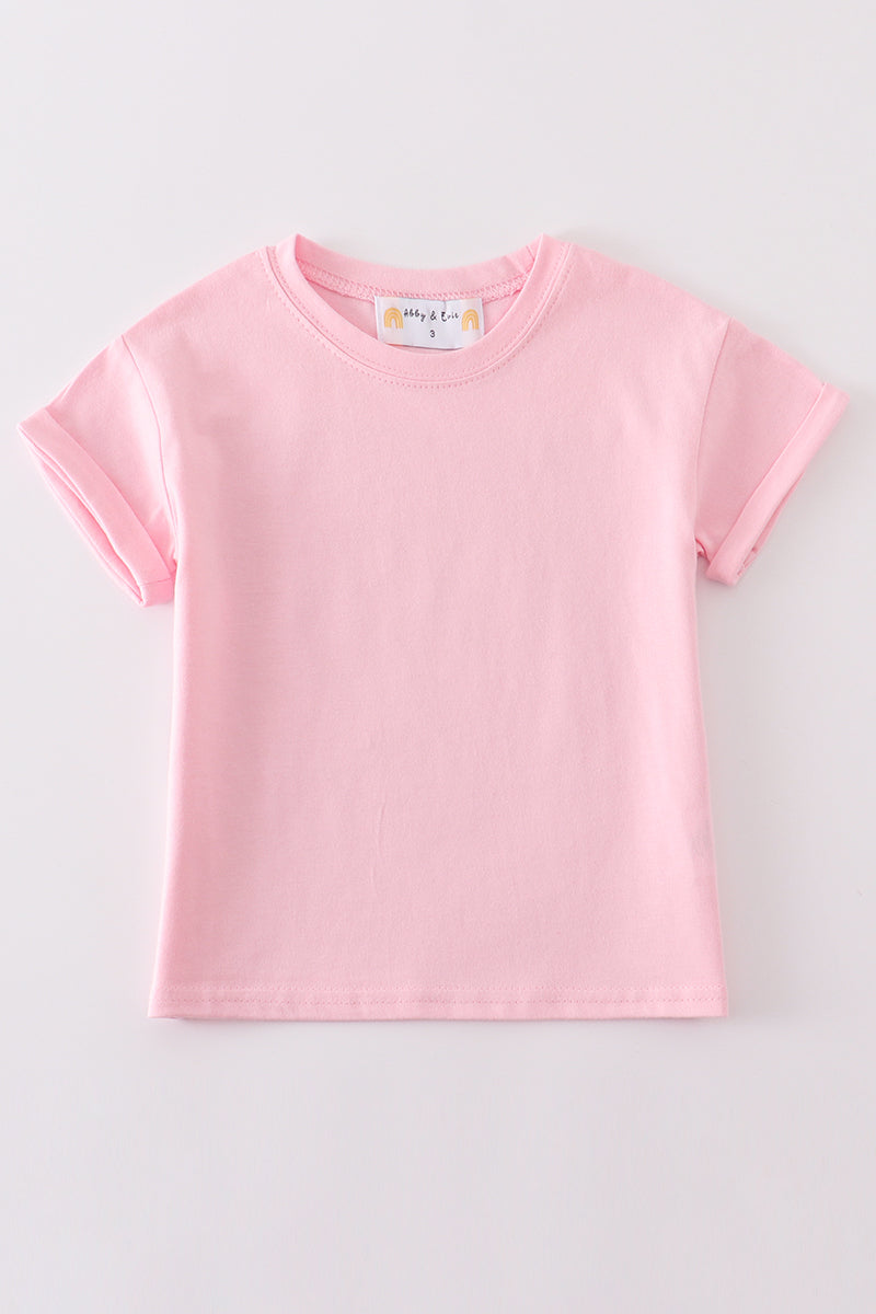 Premium Blush Basic T-shirt Kids And Adult