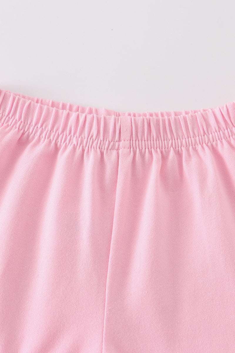 Premium Blush Basic Ruffle Shorts