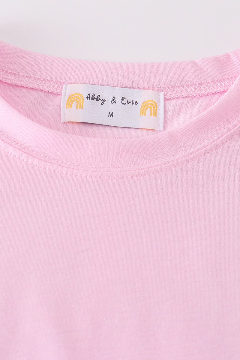 Premium Blush Basic T-shirt Kids And Adult