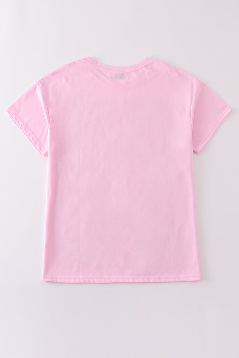 Premium Blush Basic T-shirt Kids And Adult