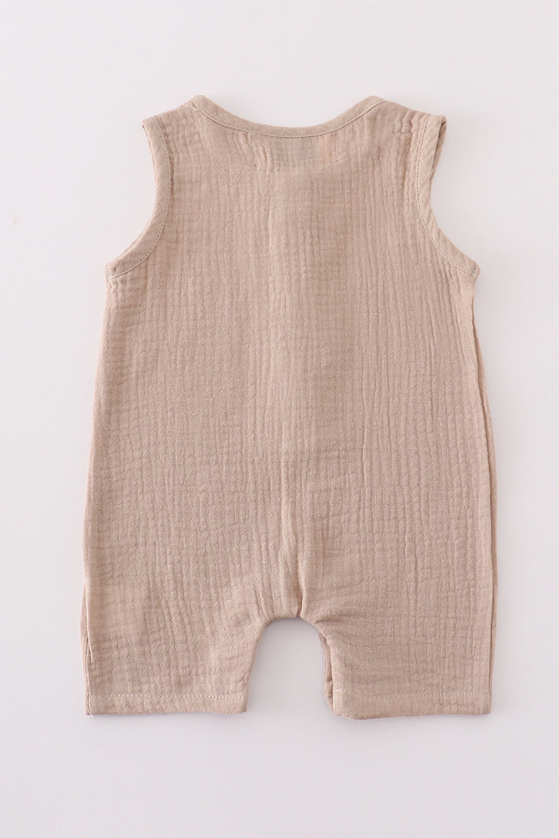 Premium Beige Muslin Boy Bubble