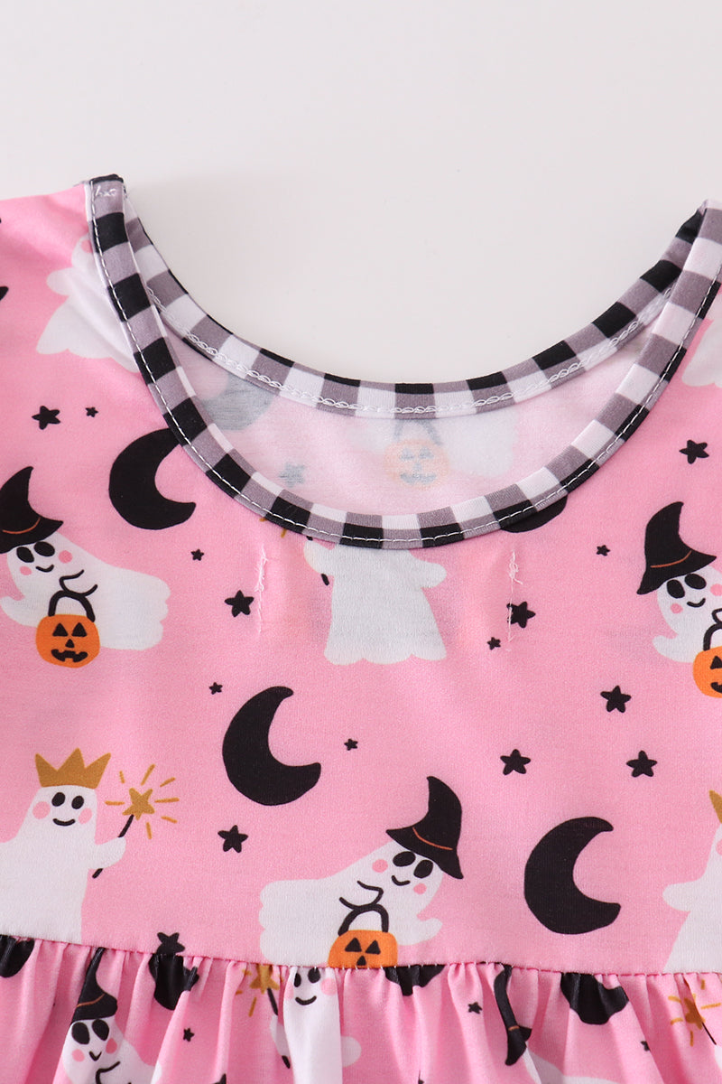 Pink Halloween Ghost Dress