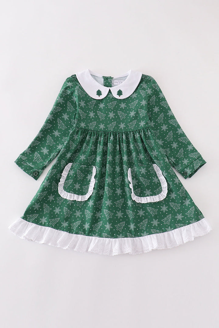 Premium Green Christmas Tree Dress