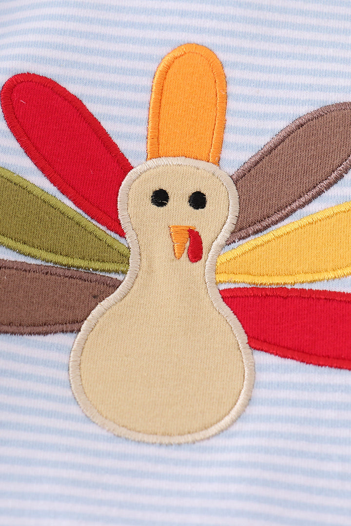 Premium Blue Turkey Embroidery Girl Bubble