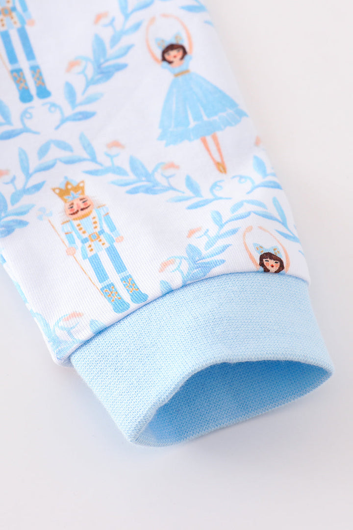 Premium Blue Nutcracker Boy Pajama Set