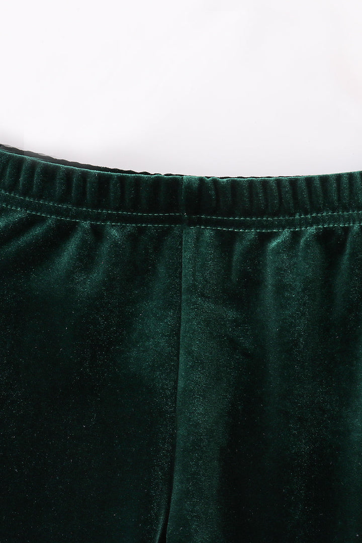 Premium Forest Velvet Bell Pants