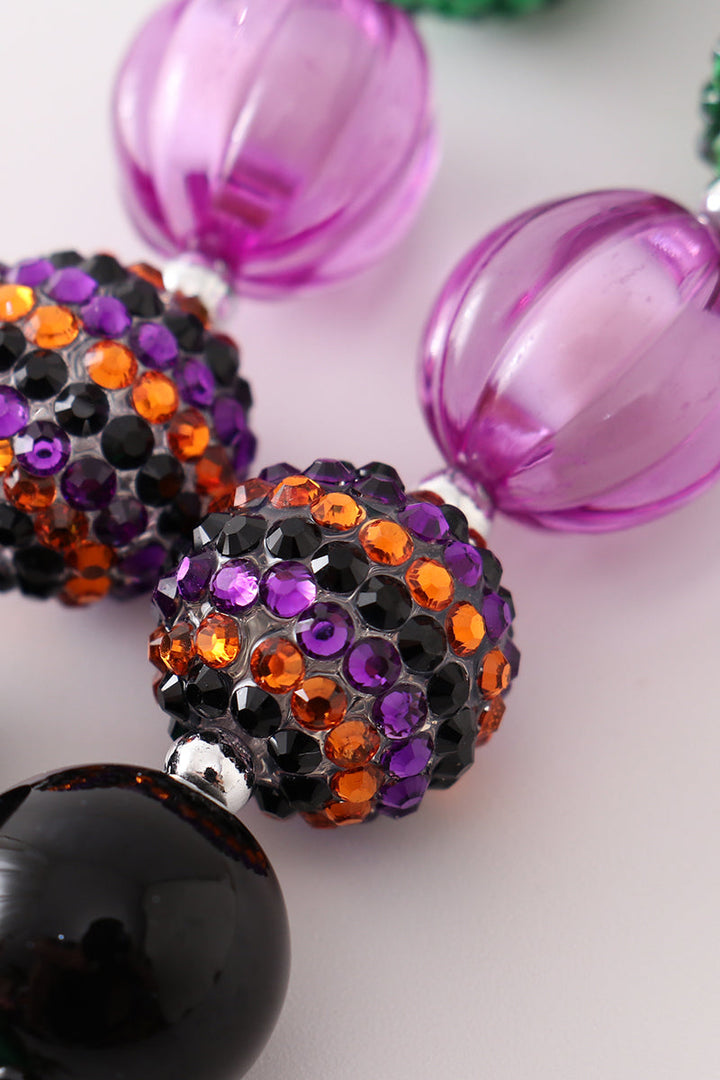 Halloween Witch Bubble Chunky Necklace