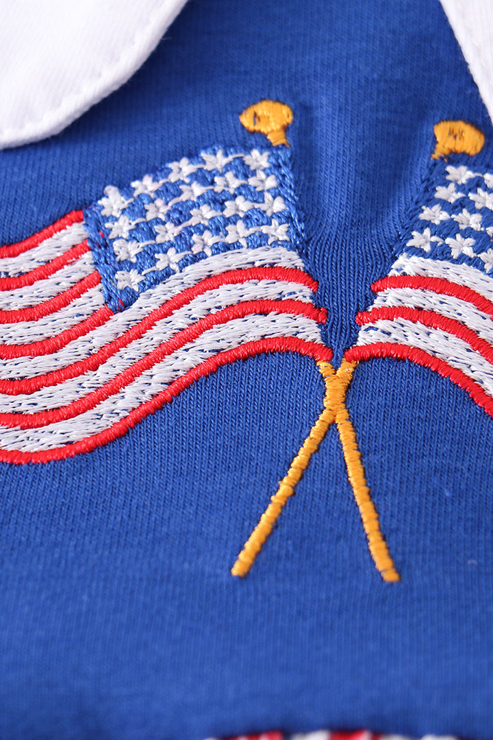 Blue Patriotic Flag Dress