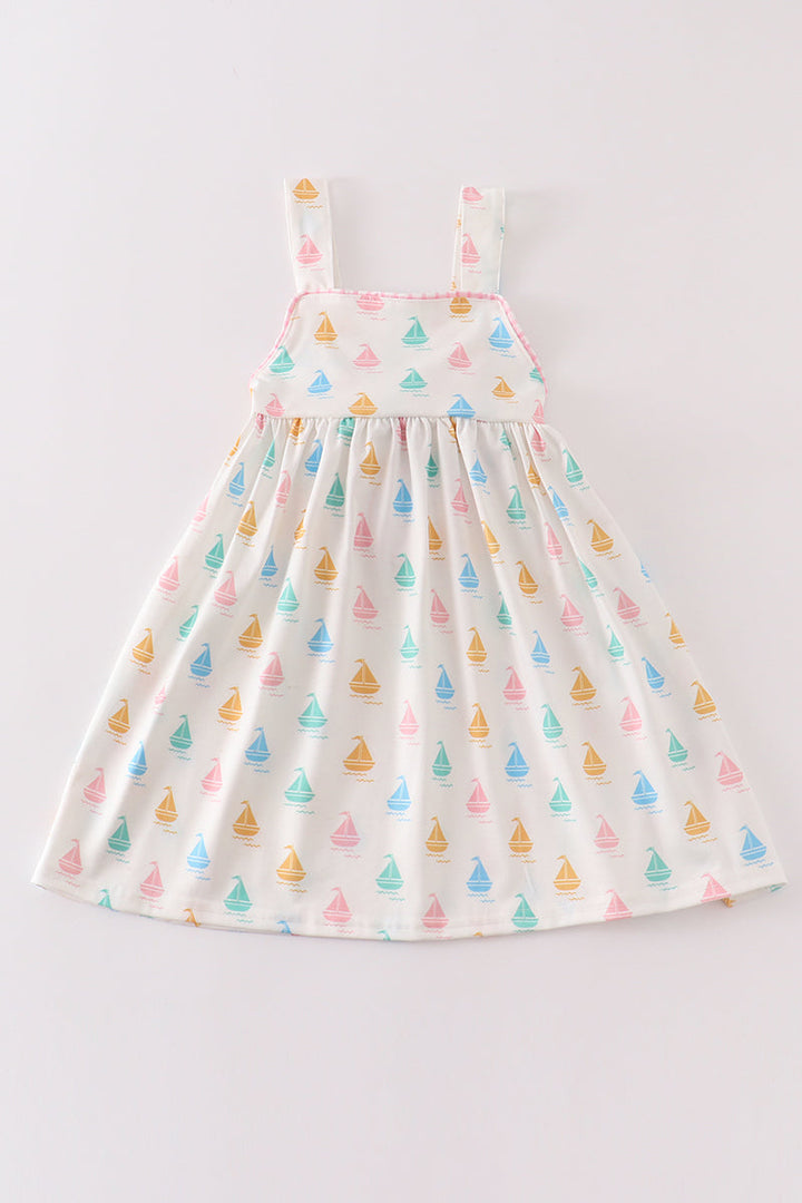 Sailboat Strap Bow Dress