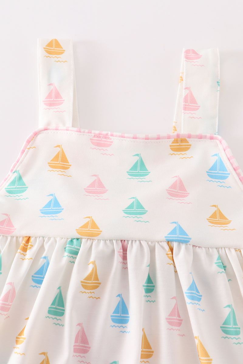 Sailboat Strap Bow Dress