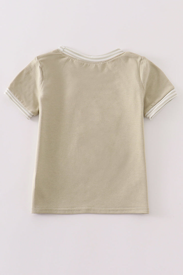 Camouflage Deer Applique Boy Top