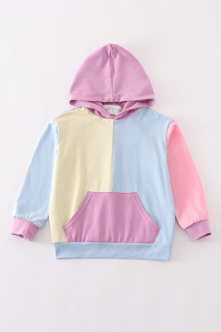 Multicolored Blocks Mom Hoodie Mom & Me