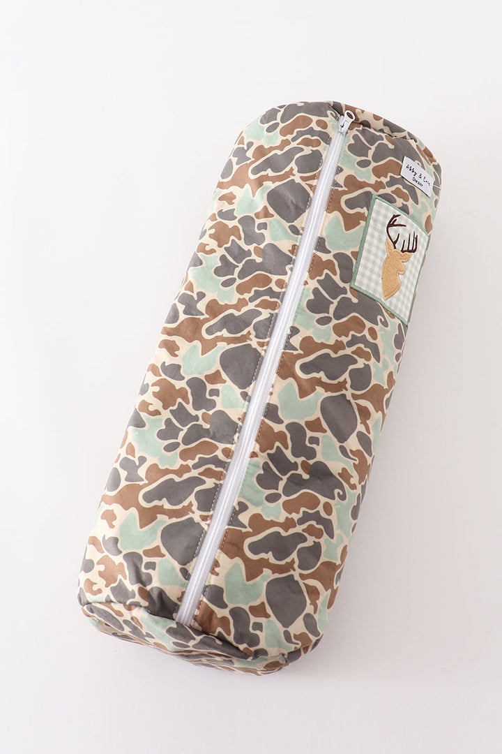 Camouflage Antler Embroidery Blanket (57*63 Inch)