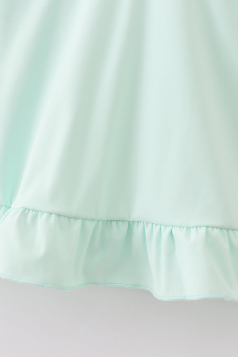 Mint Active Sporty Ruffle Tennis Dress