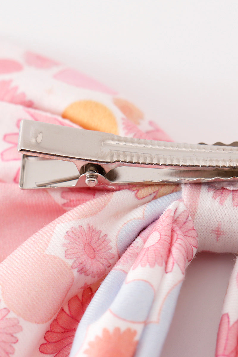 Pink Character Print Hair Sailor Bow