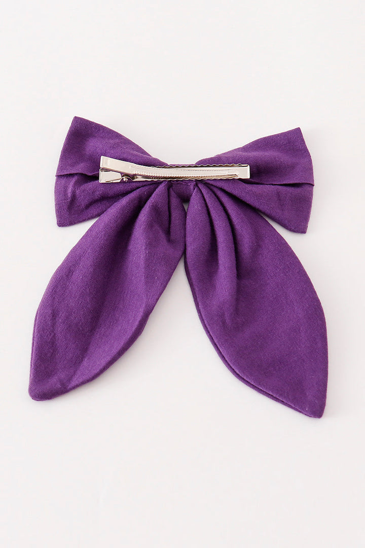 Purple Hair Sailor Bow