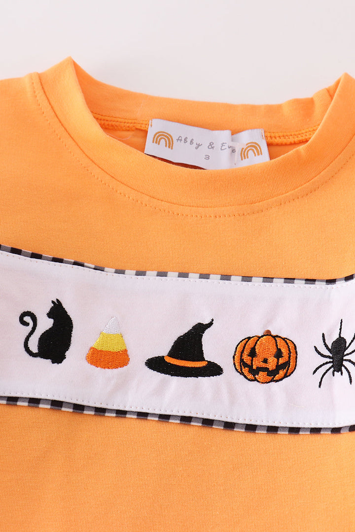 Halloween Embroidery Boy Set