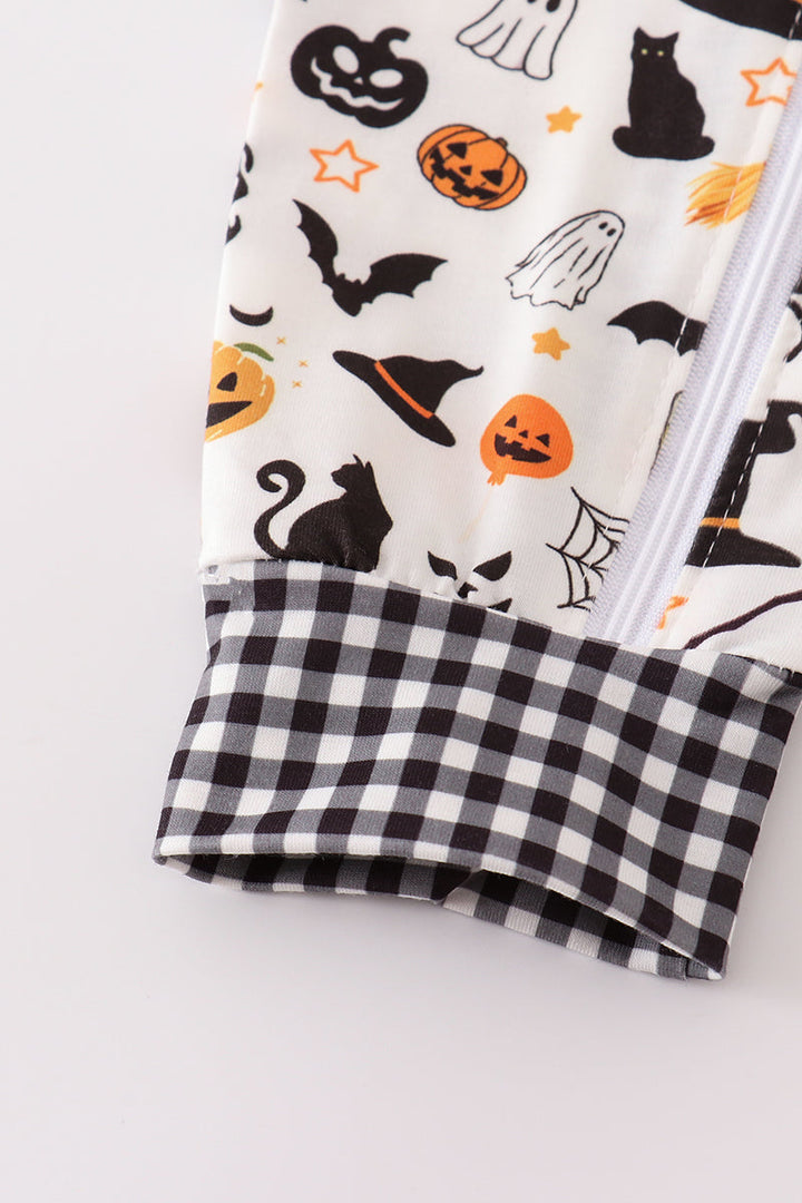 Halloween Zip Boy Romper