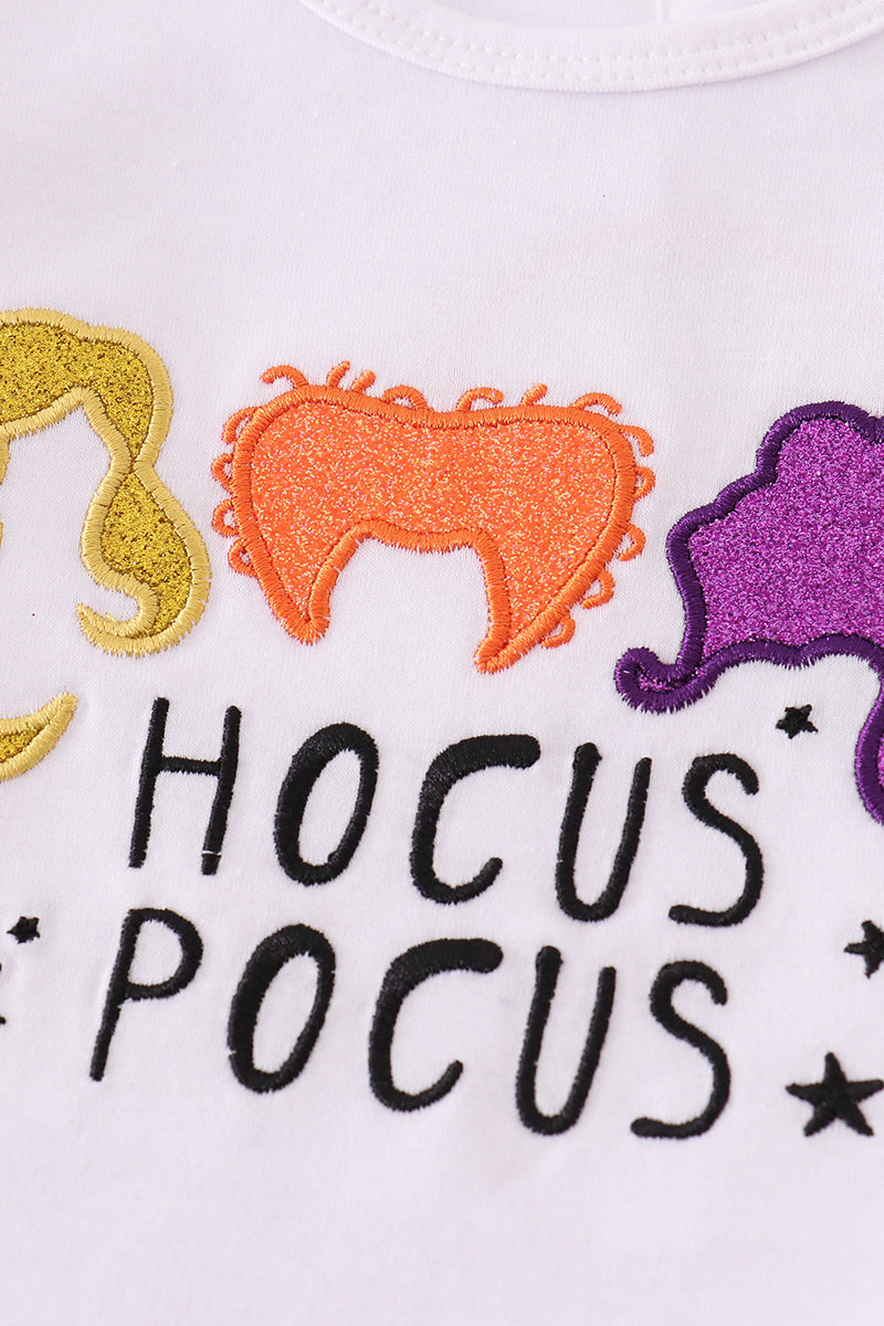 Halloween Hocus Pocus Glitter Skorts Set