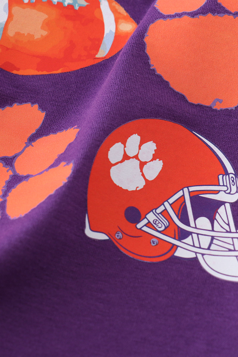 Clemson Football Print Boy Top